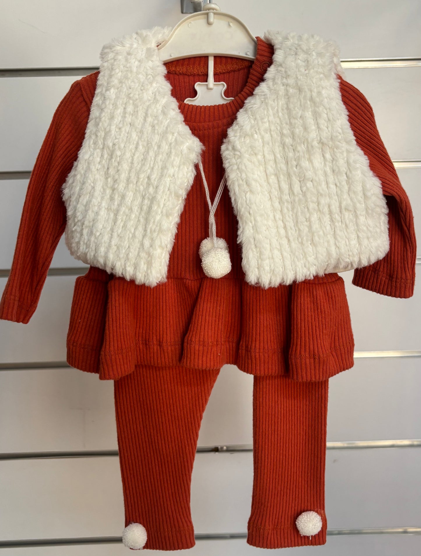Ensemble Orange en Fourrure
