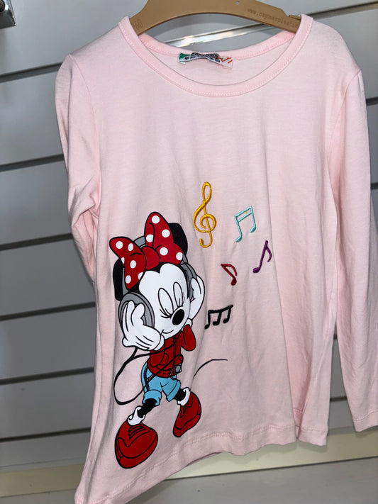 T-shirt Minnie Motifs Rouge